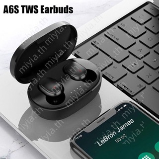 Original A6s Tws ชุดหูฟังไร้สายหูฟังบลูทูธหูฟังกีฬาสเตอริโอ Fone หูฟังบลูทูธสำหรับ Xiaomi Huawei Iphone miyia