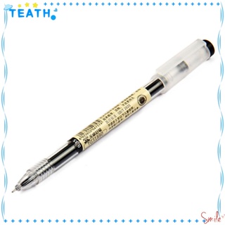 Teath ปากกาหมึกเจล พลาสติก สีดํา 0.35 มม. 12 แพ็ค