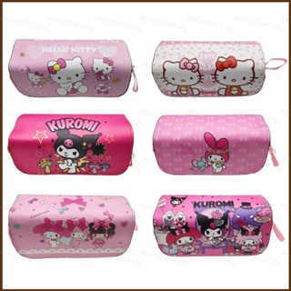 Cool Sanrio Kuromi mymelody HelloKitty กล่องดินสอ ลายการ์ตูนน่ารัก ความจุขนาดใหญ่ สําหรับใส่เครื่องเขียน ปากกา