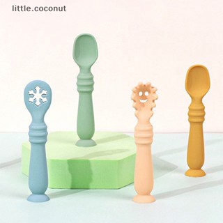 [little.coconut] ชุดช้อนป้อนอาหารน่ารัก สําหรับเด็กทารก 3 ชิ้น