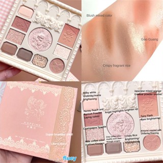 Kapeine Angel Mysterious พาเลทอายแชโดว์ เนื้อแมตต์ กลิตเตอร์ 10 สี