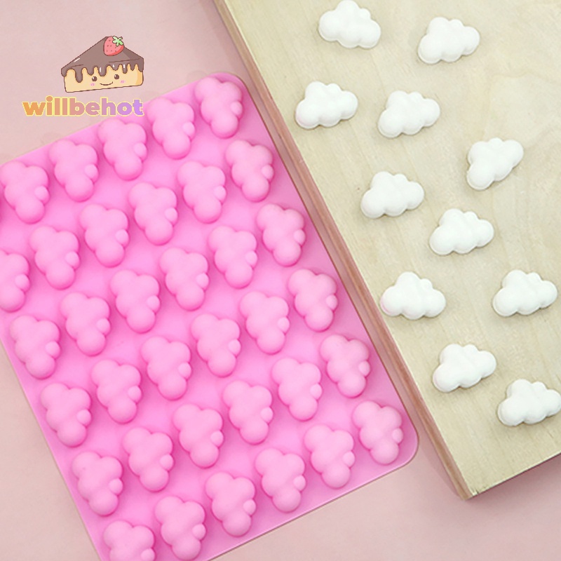 [WillbehotT] แม่พิมพ์ซิลิโคนเมฆรูปสภาพอากาศ DIY อบเค้กช็อคโกแลตฟองดันแม่พิมพ์ช็อคโกแลตมูสเค้กตกแต่งเบเกอรี่ Mould [ใหม่]