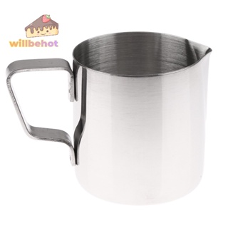 [WillbehotT] เหยือกตีฟองนม กาแฟ บาริสต้า สเตนเลส 150 มล. 1 ชิ้น [ใหม่]