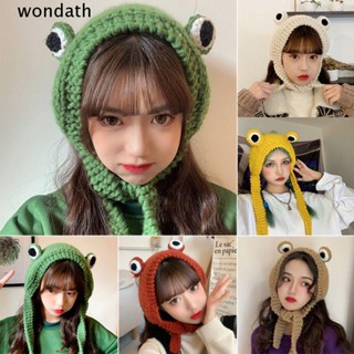 Wonda หมวกถักโครเชต์ ลายการ์ตูนกบ เครื่องแต่งกาย ปาร์ตี้ สําหรับเด็ก
