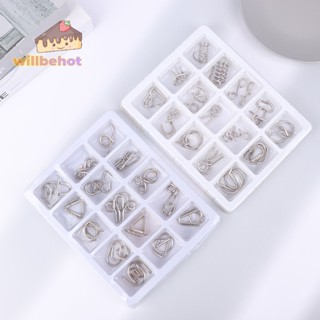 [WillbehotT] เกมปริศนา Montessori IQ Mind Brain Teaser ของเล่นเสริมการเรียนรู้ สําหรับเด็ก และผู้ใหญ่ 15 ชิ้น ต่อชุด