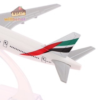 [WillbehotT] โมเดลเครื่องบินโลหะ 1:400 Replica Emirates Airlines 777 ของเล่น สําหรับเด็กผู้ชาย [ใหม่]