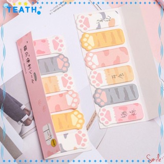 Teath สติกเกอร์ ลายการ์ตูนแมวน่ารัก สีชมพู สําหรับตกแต่งสมุดไดอารี่ ออฟฟิศ 3 ชิ้น