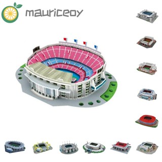 Mauriceoya สนามฟุตบอลจิ๋ว กระดาษสเตเดียม ลาย Manchester Stadium Prince Park 3D DIY สําหรับเด็ก