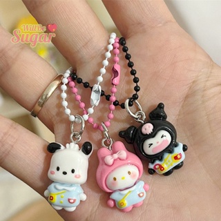 SANRIO [WillBesugarT] พวงกุญแจเรซิ่น จี้การ์ตูนสุนัขน่ารัก Kuromi My Melody Cinnamon สําหรับห้อยกระเป๋า