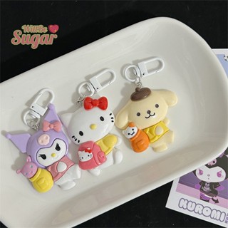 SANRIO [WillBesugarT] พวงกุญแจ จี้การ์ตูน Hello Kitty Cinnamon Dog น่ารัก ของขวัญ สําหรับตกแต่งกระเป๋าเป้สะพายหลัง โรงเรียน