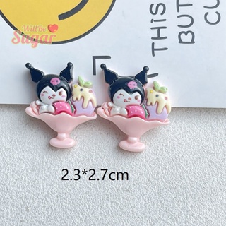 SANRIO [WillBesugarT] กิ๊บติดผมเรซิ่น รูปการ์ตูนไอศกรีม ซานริโอ้ ขนาดเล็ก แฮนด์เมด DIY สําหรับตกแต่งเครื่องประดับ 5 ชิ้น