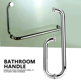 Industrial Shop Stainless Steel Shower Door Handle Bathroom Glass Room Accessories
