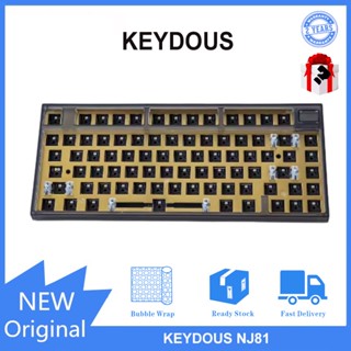 Keydous NJ81 ชุดคีย์บอร์ดไร้สาย บลูทูธ สามโหมด