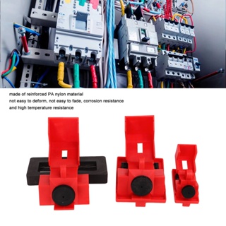 Tool 12 ชิ้น Single Pole Breaker ล็อคอุปกรณ์ Nylon Clamp On Lockout Tagout Kit