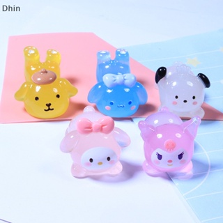 SANRIO [Dhin] กิ๊บติดผมเรซิ่น เนื้อแมตต์ ลายการ์ตูนซานริโอ้น่ารัก สามมิติ 5 ชิ้น