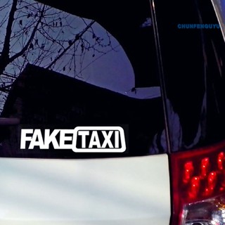 [CFGY] สติกเกอร์ ลาย FAKE TAXI สําหรับตกแต่งรถยนต์