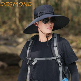 Desmond หมวกปีกกว้าง ป้องกันรังสียูวี สไตล์เกาหลี สําหรับผู้ชาย และผู้หญิง