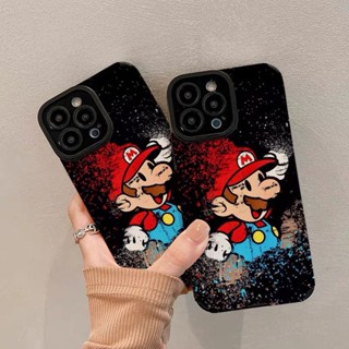 เคสโทรศัพท์มือถือหนังแกะ แบบนิ่ม กันกระแทก ลาย TK Diablo Mario สําหรับ Iphone 11Pro MAX 14 PRO MAX 11 12 13 6 7 8plus XR Xmax