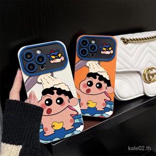 เคสป้องกันโทรศัพท์มือถือซิลิโคน ลายการ์ตูนชินจัง สําหรับ iPhone 14 13promax 12 7p 8plus 11 x xr xsmax