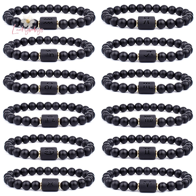 Luckybabys> 12 กลุ่มดาว สร้อยข้อมือ ราศี กําไลข้อมือ ผู้ชาย มะเร็ง Virgo Leo ลิบร้า สร้อยข้อมือ สําหรับผู้หญิง มิตรภาพ ของขวัญ สร้อยข้อมือ มือใหม่