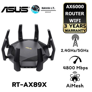 COINSคืน15%⚡FB9JMZV6⚡ ASUS RT-AX89X AX6000 ROUTER (เราเตอร์) DUAL BAND WI-FI 6 รับประกัน 3ปี