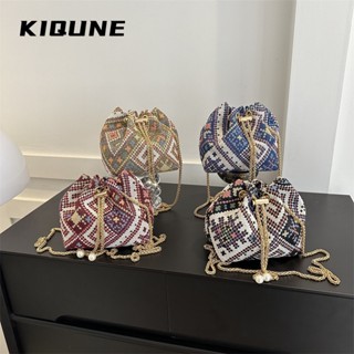 KIQUNE  กระเป๋าผู้หญิงสะพายข้าง กระเป๋าสะพาย ข้าง 2023 NEW   fashion สบาย Trendy Stylish L91T10EU 37Z230910