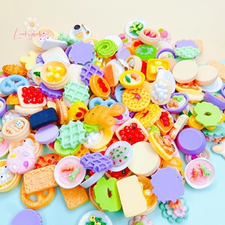 Luckybabys&gt; ใหม่ ขนมขบเคี้ยว อาหาร เรซิน ขนาดเล็ก DIY อุปกรณ์เสริม สําหรับบ้านของเล่น เครื่องประดับ 5 ชิ้น