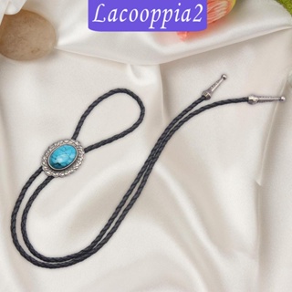 [Lacooppia2] สร้อยคอหนัง PU แฮนด์เมด สไตล์ตะวันตก พร้อมเชือกคาวบอย สําหรับปาร์ตี้ฮาโลวีน งานแต่งงาน คอสเพลย์