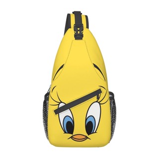 Tweety กระเป๋าคาดอก คาดเอว ลายนก พร้อมกระเป๋าใส่เหรียญ สามารถปรับได้ แฟชั่นสําหรับผู้ชาย ผู้หญิง