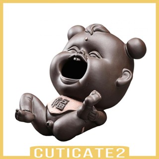 [Cuticate2] ฟิกเกอร์เซรามิค รูปปั้นสัตว์เลี้ยง ชาจีน DIY สําหรับตกแต่งห้องชา