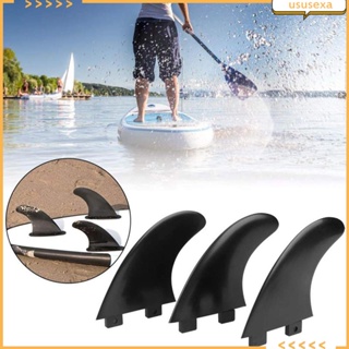 [Ususexa] ครีบกระดานโต้คลื่น แบบเปลี่ยน สําหรับกระดานโต้คลื่น Dinghy Longboards 3 ชิ้น