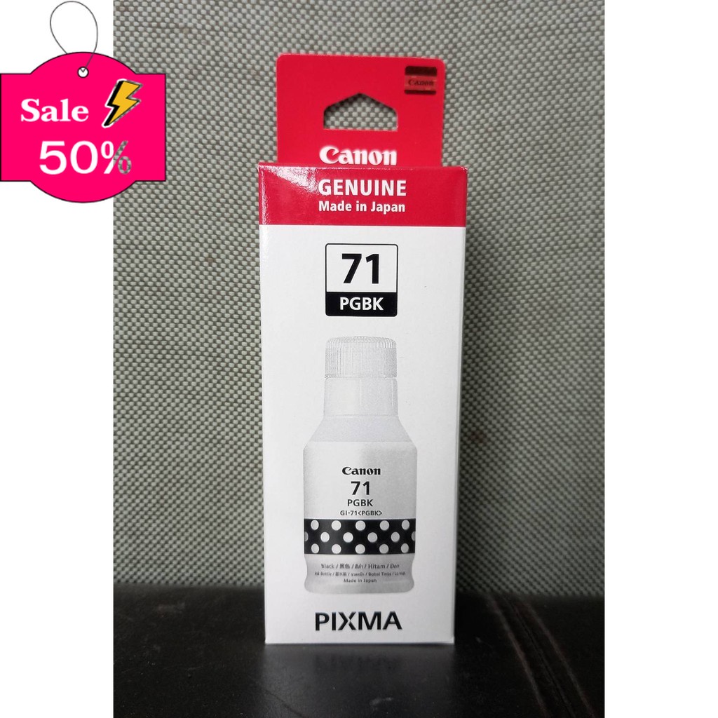 Canon GI 71BKสีดำแท้ศูนย์ PIXMA G1020+แท้100% หมึกปริ้น/หมึกสี/หมึกปริ้นเตอร์/หมึกเครื่องปริ้น/ตลับหมึก