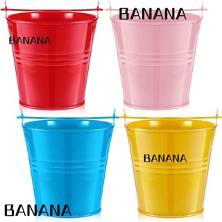 Banana1 ถังดินสอ ถ้วยดินสอ โลหะ ขนาดเล็ก สีแคนดี้ หลากสี 4 ชิ้น สําหรับสํานักงาน