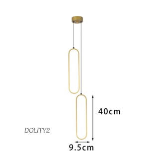 [Dolity2] โคมไฟแขวนเพดาน LED สีทอง สไตล์โมเดิร์น เรียบง่าย ปรับความสูงได้ สําหรับห้องครัว เกาะ