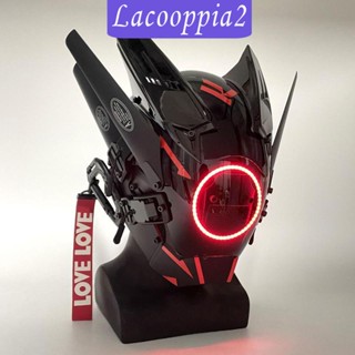 [Lacooppia2] หน้ากากเดรดล็อก พร้อมไฟ LED สไตล์พังก์ สําหรับผู้ใหญ่ เหมาะกับงานรื่นเริง ปาร์ตี้