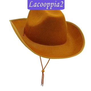 [Lacooppia2] หมวกคาวบอย หมวกแจ๊ส กันแดด ใส่สบาย แฟชั่น สไตล์คาวบอย สําหรับถ่ายรูป ปาร์ตี้ฮาโลวีน คอนเสิร์ต