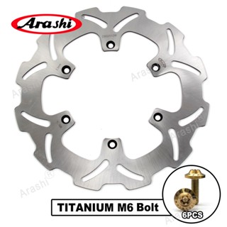 Arashi สลักเกลียวยึดดิสก์เบรกหน้า ไทเทเนียม CNC สําหรับ YAMAHA WR125 WR 125 2001-2007 YZ125 2001-2021 WR250 2001-2007 WR250F 2001-2022 YZ250 2001-2020