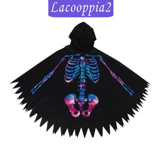 [Lacooppia2] เครื่องแต่งกายคอสเพลย์ รูปกะโหลกศีรษะ สําหรับปาร์ตี้ฮาโลวีน