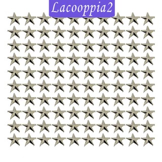 [Lacooppia2] หมุดโลหะ รูปดาวห้าแฉก น้ําหนักเบา ทนทาน สไตล์พังก์ สําหรับเข็มขัด เครื่องแต่งกาย DIY 100 ชิ้น