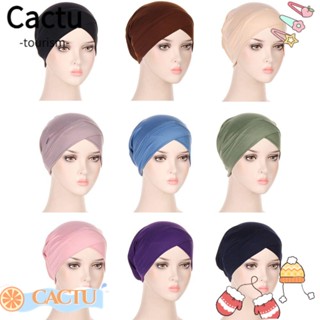 Cactu หมวกผ้าโพกหัว ผ้าพันคอ หมวกคลุมศีรษะ มุสลิม นอนหลับ