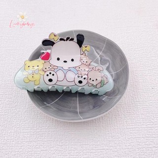 SANRIO Luckybabys&gt; กิ๊บติดผม รูปการ์ตูน Hello Kitty Kuromi Shark น่ารัก ขนาดเล็ก สําหรับผู้หญิง