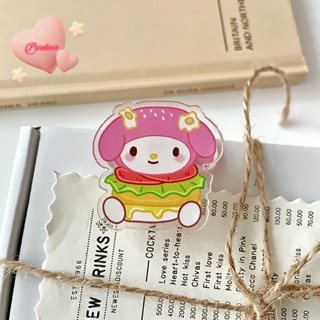 SANRIO Purelove&gt; คลิปซีล Pp ลาย My Melody Cinnamoroll Pochacco Pompompurin น่ารัก ของขวัญวันเกิด สําหรับเด็กผู้หญิง
