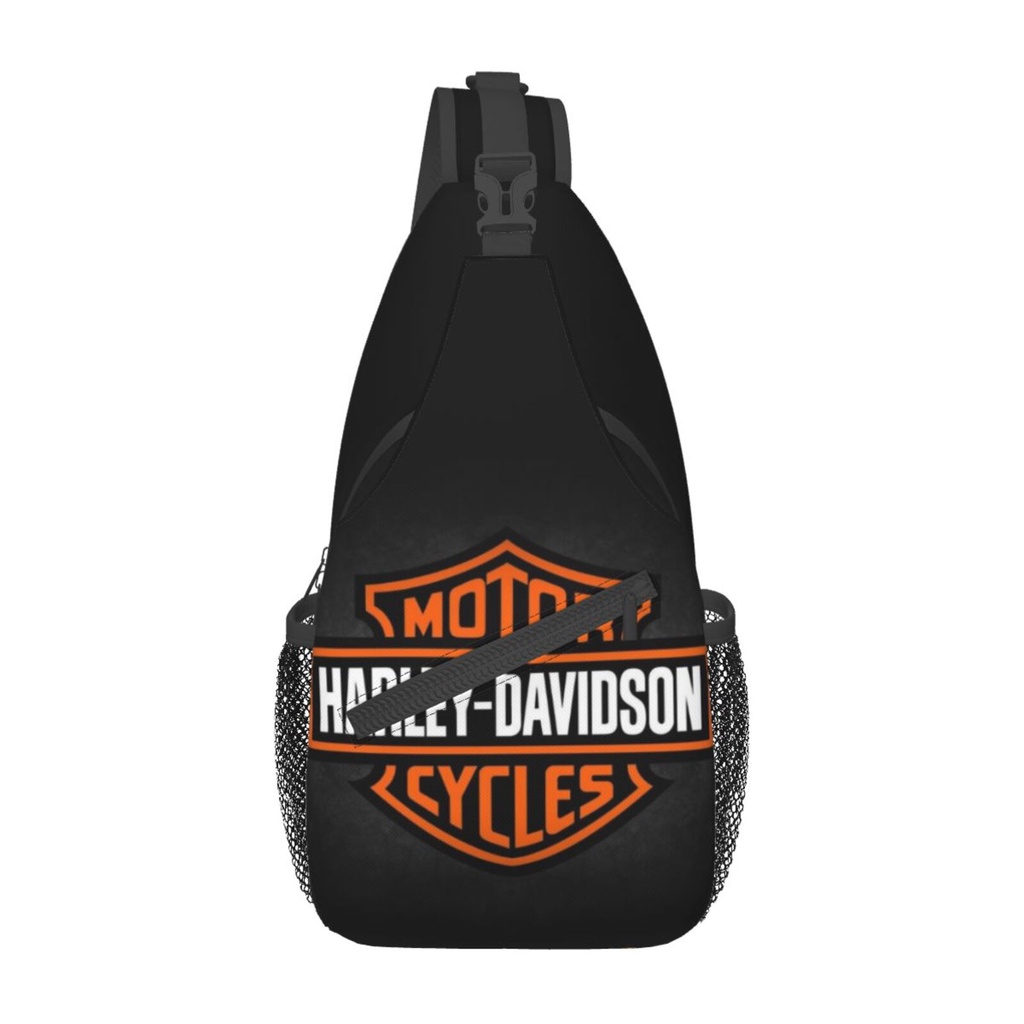 Harley Davidsons กระเป๋าคาดอก คาดเอว พร้อมกระเป๋าใส่เหรียญ สามารถปรับได้ แฟชั่นสําหรับผู้ชาย และผู้หญิง