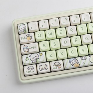 Panda Keycap ชุดปุ่มกดคีย์บอร์ด MOA Profile 140 คีย์ ลายแพนด้า สีย้อม