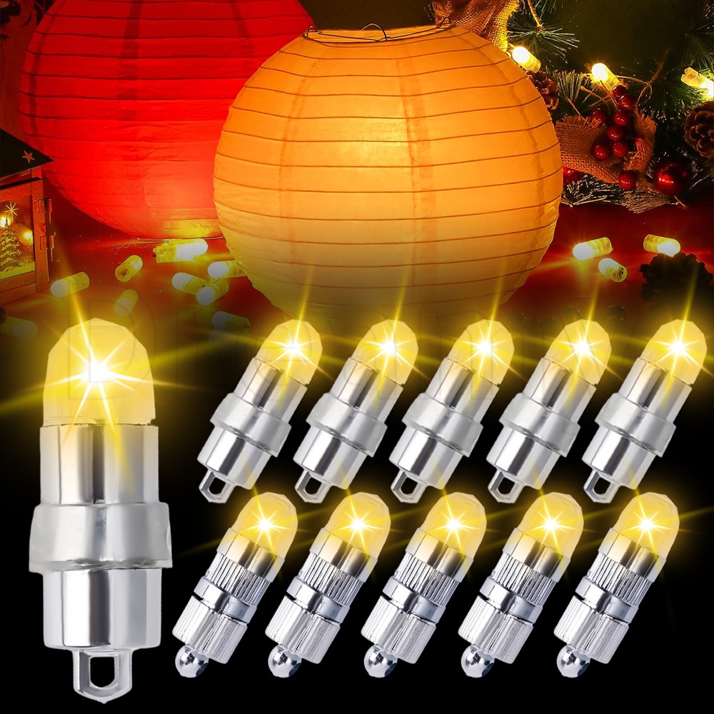 หลอดไฟ LED พลาสติก กันน้ํา แบบพกพา / โคมไฟตกแต่งช่อดอกไม้ ลูกโป่ง DIY / โคมไฟขนาดเล็ก สําหรับงานเลี้ยงวันเกิด รูปแบบบรรยากาศ