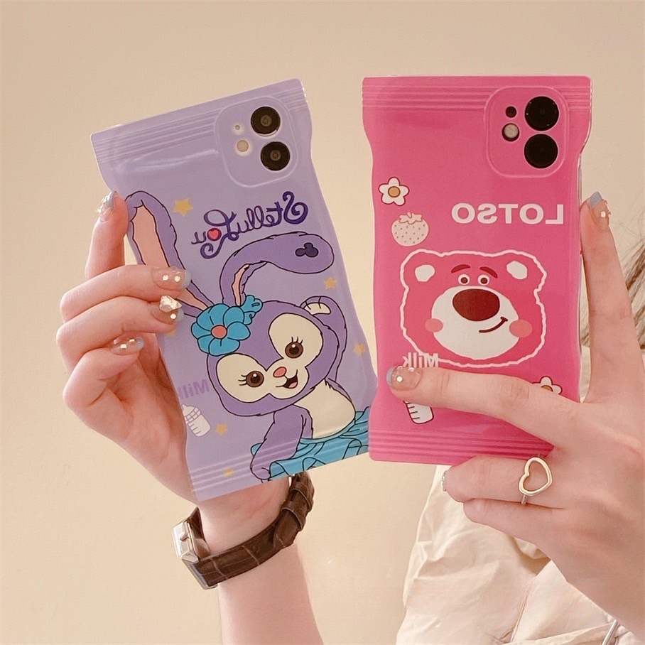 เคสถุงขนมสกรีนลายหมีLOTSO กันเลนส์กล้อง น่ารัก สำหรับรุ่น11 11promax 12 12pro 12promax 13 13promax 1