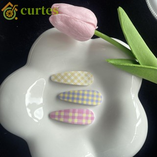 Curtes กิ๊บติดผม ด้านข้าง อัลลอย ลายสก๊อต สีแคนดี้ สําหรับสัตว์เลี้ยง