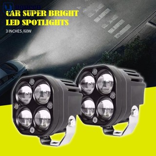 Uqueen ไฟตัดหมอก LED DRL 3 นิ้ว สําหรับรถมอเตอร์ไซค์ Offroad 4x4 Tractor 12V-80V 3000K 6000K U7V6