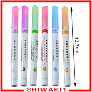 [Shiwaki1] ปากกามาร์กเกอร์ ไฮไลท์ DIY สําหรับวาดภาพ ทําการ์ด โรงเรียน พร้อมส่ง