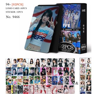 พร้อมส่ง สติกเกอร์โปสการ์ด ลาย IVE Liz Leeseo Yujin Wonyoung Gaeul Rei Kpop 92 ชิ้น ต่อกล่อง 2023